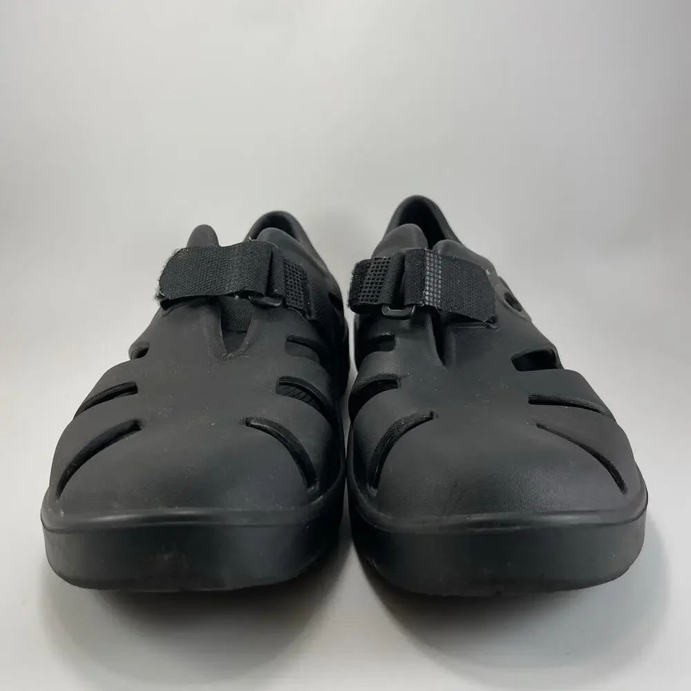 OOFOS OOcando Sport Black Unisex M10/W12 Recovery Comfort Closed Toe Clog